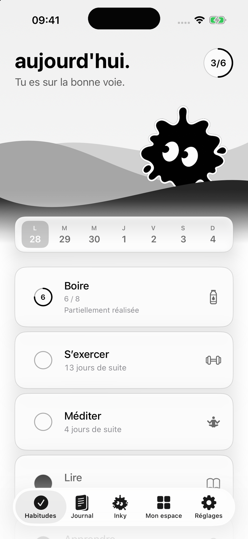 Les habitudes quotidiennes de Daily Ink
